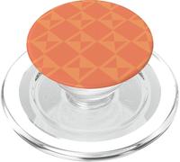 Peach Tangerine Orange Apricot Triangle Art Deco Pattern PopSockets PopGrip per MagSafe