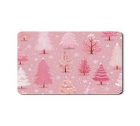 Peach - Tappetino scolapiatti per bancone della cucina, tappetino in gomma assorbente con neve festiva, tappetino in pelle sintetica per asciugatura invernale per bar, 30,5 x 50,8 cm