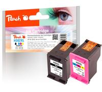 Peach Testina di Stampa Nero Compatibile con Hp XL color, schwarz, 2 Pezzi