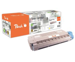 Peach Toner Cartridge yellow, compatible with OKI 44318605
