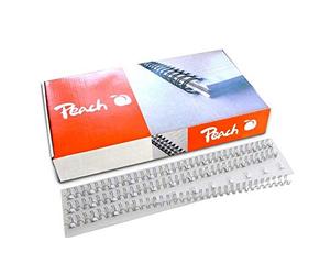 Peach Wire Binding Combs, 12mm silver, 3:1'', 34 loops A4, 100 pcs. PW127-01
