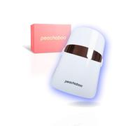 Peachaboo Maschera per terapia a luce rossa: maschera per il viso a LED con 3 modalità di trattamento viso a luce rossa e blu, dispositivo di bellezza ricaricabile anti invecchiamento per la cura