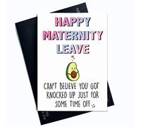 Peachy Antics - Biglietto di auguri divertente per maternità, per colleghi di lavoro, congratulazioni e maternità