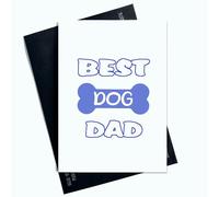 Peachy Antics Biglietto di compleanno per la mamma del cane, per la mamma del cane, colore blu, AP82