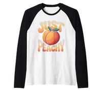 Peachy Vintage Retro Estate Amare Peach Ragazze Maglia con Maniche Raglan