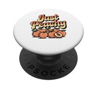 Peachy Vintage Retro Estate Amare Peachy Ragazze PopSockets PopGrip Adesivo