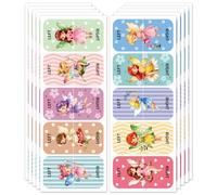 Peacoblue 100 adesivi per scarpe per bambini, a destra, a sinistra, a forma di fata e a fiori, per la festa dei bambini, ragazzi, ragazze, compleanno, regalo, apprendimento precoce