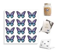 Peacoblue 240 adesivi Impermeabili Autoadesivi Farfalla Da 1 x 0.75 pollici per Scrapbooking, Planner, Calendario, Journaling, Decorazioni Regalo, Premi In Classe, Laptop, Adesivi In Vinile