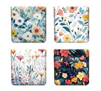 Peacoblue 4PCS piccolo cuoio spremere portamonete mini portafoglio soldi, miglior regalo, Fiori e Rami, 4.33"x4.72"