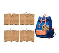peacoblue 4pz Porta Spille in Smalto Libro con Portachiavi per Borsa Zaino Penna 4,7" x 3,5", Organizer per Spille da Mostrare Stile Unico per Studente Maschio Femmina