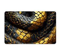 Peacoblue Adesivo per Carta Bancaria Nobile serpente nero e oro Carta di debito Protezione della pelle, 4 Stili Scratch-Proof e Attraenti Decal per la Tessera EBT più Popolare per il Trasporto