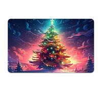 Peacoblue Adesivo per carte di credito, motivo albero di Natale, carta di debito, 4 stili, impermeabile, antigraffio e attraente, per le chiavi dei trasporti EBT più popolari