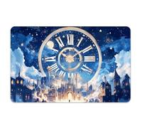 peacoblue Adesivo per La Copertina Della Skin Della Carta di Credito/Debito Dream Clock City, Pelle per Carta Resistente All'Acqua, Antigraffio e Attraente In 4 stili per Carte di Credito, Debito