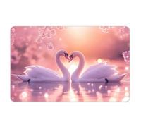 peacoblue Adesivo per Pelle di Carta di Credito/Debito con Tema San Valentine Amore Cigno, Pelle per Carta Resistente All'Acqua, Antigraffio e Attraente In 4 stili per Carte di Credito, Debito