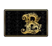 peacoblue Cover adesiva per carte di credito e debito, lettera B, impermeabile, antigraffio e attraente, 4 stili personalizzati per carte di credito, debito, carta di trasporto