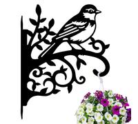 peacoblue Ganci per piante in ferro, 29,5 x 38,6 cm, per interni ed esterni, per piante da appendere, per fiori, felci, lanterne, mangiatoia per uccelli, supporto da parete in metallo resistente alle