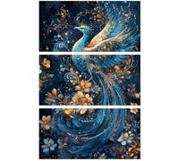 Peacoblue Sticker per Trasferimento per Mobili, Artigianato e Decorazioni 6"X12" Phoenix Elegante, 3Pezzi Trasferimento DTF Impermeabile UV per Cassetti Lingerie, Cassettiera, Vetro, Porcellana