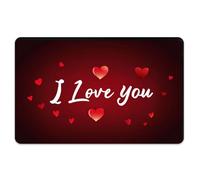 Peacoblue Ti Amo, Pelle per Carta Resistente All'Acqua, Antigraffio e Attraente Personalizzata In 4 stili per Carte di Credito, Debito e Trasporto