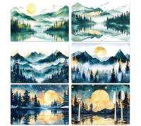 Peacoblue Tovagliette all'alba paesaggio per tavolo da pranzo