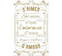 Peacoblue Trasferibili a Strofinamento per Artigianato 3Pcs Lettera d'oro 15cmx30cm, UV DTF Trasferimento impermeabile per cassettiera Dresser Vetro Porcellana Legno Plastica