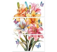 Peacoblue Trasferimenti per artigianato, 3 pezzi, 15 cm x 30 cm, resistenti ai raggi UV, impermeabili, per mobili giapponesi, per cassettiere, comò, vetro, porcellana, legno, plastica