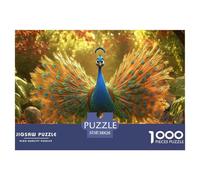 Peacock 1000 Pezzi Puzzle Classici Impegnativo E Difficile Per Difficoltà Sfida Per Adulti E Bambini Da 14 Anni E Più Puzzle Per Gioco Familiare, Festa Aziendale Regalo Per Amore E Amico 38x26cm/100