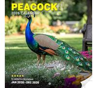 Peacock 2026 Calendar: Majestic Birds Displaying Their Feathers