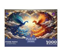 Peacock And Phoenix 1000 Pezzi Puzzle Classici Per Adulti E Bambini A Partire Da 12 Anni Giochi Educativi Giocattoli Sfida Impossibile - Decorazione Della Casa 38x26cm/1000pcs