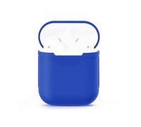 (Peacock Blue) Portable Wireless Bluetooth Earphone Silicone Protective Box Anti-lost Dropproof Storage Bag for Apple AirPods 1/2