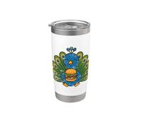 Peacock Burger Orgoglio Cartone animato Bicchiere termico in acciaio inox doppia parete