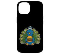 Peacock Burger Orgoglio Cartone animato Custodia per iPhone 14