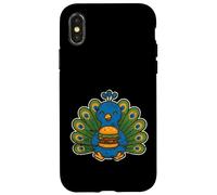 Peacock Burger Orgoglio Cartone animato Custodia per iPhone X/XS