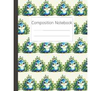 Peacock Composition Notebook: Cute Bird Journal for School and Home: Pretty Peacock Design for Kids and Adults with Lined Pages for Notes and Creative Writing