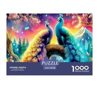 Peacock GardenBreathtaking Jigsaw Puzzles for Adults A 1000-Piece (Advanced) Assortment of Impossible, Hard, And Difficult Challenging Puzzle Educational Games for Women And Men - A Thrilling Endeavo