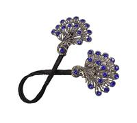 Peacock Hair Clip Form Bun Maker Twist per donne Multifunzionale Strumento per acconciatura Easy Fast Snap Roll Accessorio lungo ed elegante casual blu