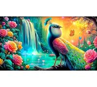 peacock Jigsaw Puzzle impossibili 1000 Pezzi Decorazione per la casa. Giochi di Rilassamento e Intelletto per adulti e ragazzi da 14 anni 38x26cm/1000pcs