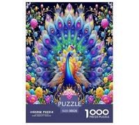Peacock Jigsaw Puzzle Impossibili 1000Pcs Decorazione Per La Casa. Giochi Rilassamento E Intelligence Per Adulti E Ragazzi Da 14 Anni 38x26cm/1000pcs