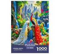 Peacock Jigsaw Puzzle Impossible 1000Pcs Decorazione Per La Casa. Giochi Rilassamento E Intelligence Per Adulti E Bambini Da 12 Anni 38x26cm/1000pcs