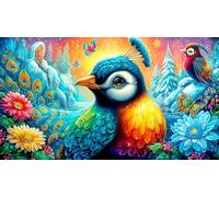 peacock Puzzle da 1000 pezzi Cartone 100% riciclato Giochi di puzzle stimolanti 38x52cm/1000pcs