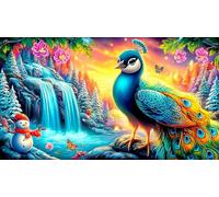 peacock Puzzle da 1000 pezzi per giocattoli per bambini Giochi educativi classici 38x26cm/1000pcs