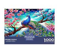 Peacock Puzzle Impossibili 1000Pcs Decorazione Per La Casa. Giochi Rilassamento E Intelligence Per Adulti E Ragazzi Da 14 Anni 38x26cm/1000pcs