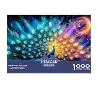 Peacock Puzzles 1000 Pezzi Perfetto Per Appassionati Di Esperti Sfida Impossibile Scompresso Giocattoli Regalo Per La Famiglia Per Adulti E Bambini A Partire Da 12 Anni 38x26cm/1000pcs