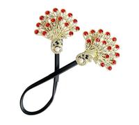 Peafowl Hair Bun Maker, Chinese Style Peafowl Lazy Curler, Fashionable Donut, 13.78 inches Hair Accessories for Daily Activities, Special Celebrations, Elegant Styling Tool