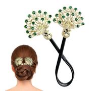 Peafowl HHair Chun Maker | Creatore di ciambelle alla moda | Design unico per il Ringraziamento | Ciambelle per capelli a forma di pavone per diverse occasioni e stili personali