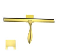 peafowl Lavavetri doccia in acciaio inox per vasca da bagno, finestre, cucina, specchio e vetro per auto con ganci (35,6 cm, oro)
