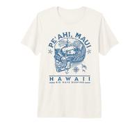 Pe'ahi Maui Hawaii Big Wave Surf Swell Chaser Surfer Maglietta Premium