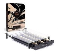 Peak Coffee - Porta Capsule Nespresso - Cassetto Porta Capsule - 60 Cialde - Contenitore Vassoio per Cialde Nespresso Trasparente - Organizzatore Cialde