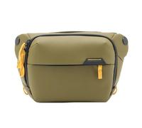 Peak Design Everyday Sling 3L, Kelp, tracolla regolabile imbottita per tracolla o trasporto in vita, divisore pieghevole, ideale per trasportare fotocamere o oggetti essenziali quotidiani, borsa a