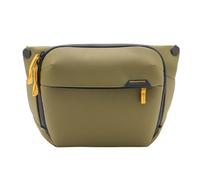 Peak Design Everyday Sling 6L, Kelp, tracolla regolabile imbottita per tracolla o trasporto in vita, divisori pieghevoli, ideale per trasportare fotocamere o oggetti essenziali quotidiani, borsa a