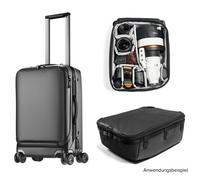 Peak Design Pacchetto Roller Pro Creator nero Valigia trolley + Camera Cube XL